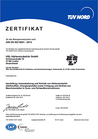 Zertifikat TüV NORD